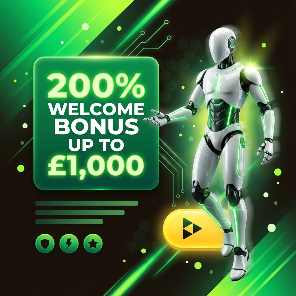 200% Welcome Bonus up to £1,000